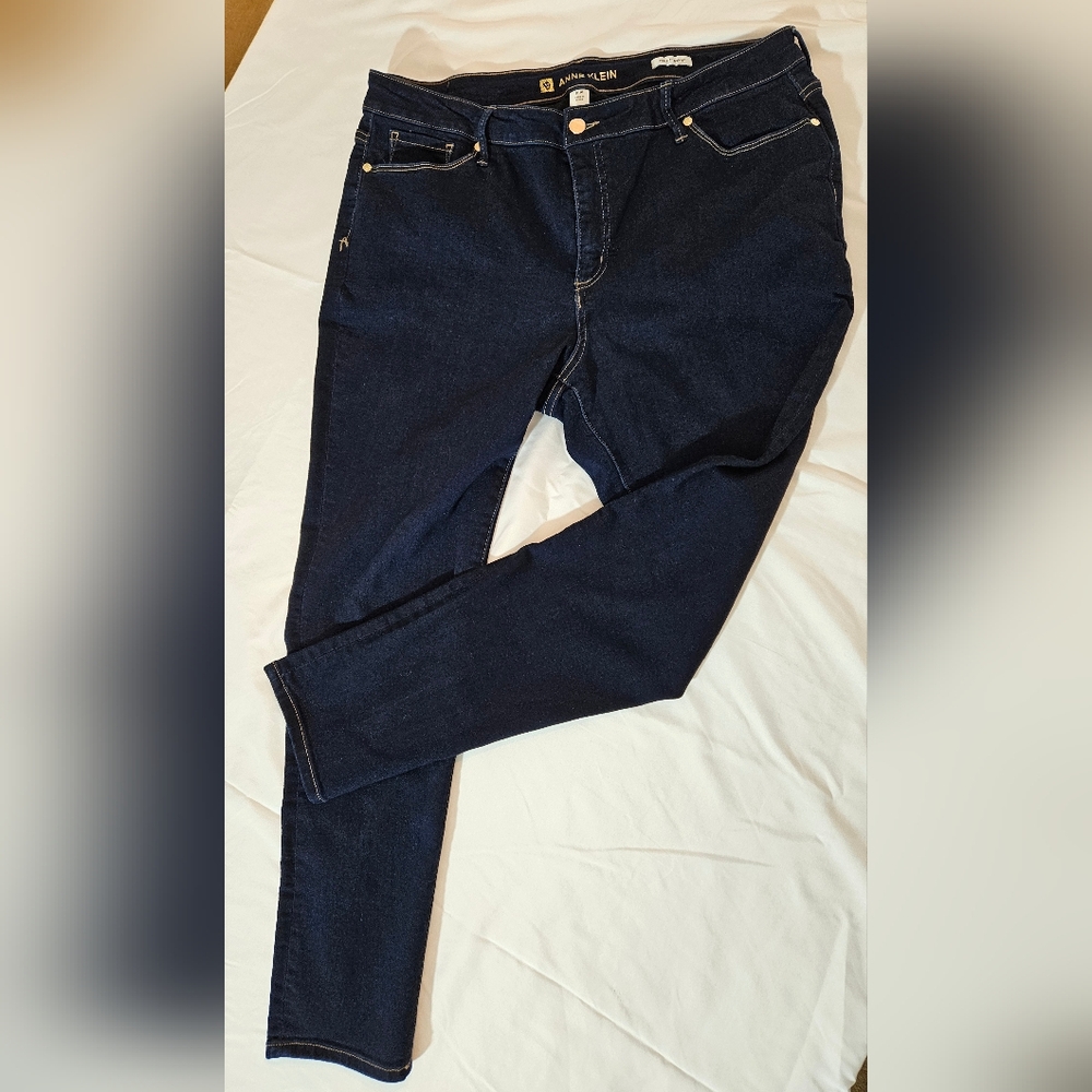 Anne Klein mid rise skinny stretch jeans size 18w
